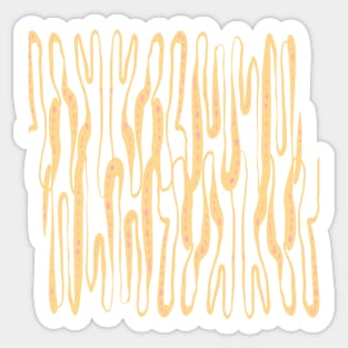 Abstract yellow lines Sticker